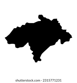 Midlothian map, council area of Scotland. Vector illustration.