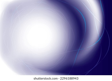 Gradiente borroso abstracto de color azul medio noche con fondo de rayas modernas. Ilustración vectorial.