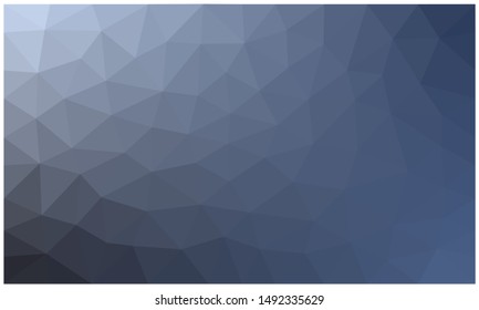 Midnight blue Background with Triangle Pattern. Vector.