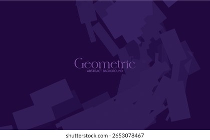 Mitternachtsblau Moderner Digital Abstrakter Hintergrund mit geometrischen Blöcken