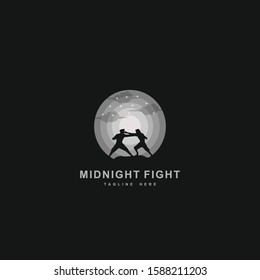 Midnight fight logo design inspiration