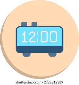 Symbol für flachen Kreis um Mitternacht