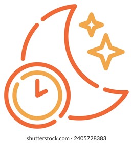 Midnight icon for uiux, web, app, infographic, etc