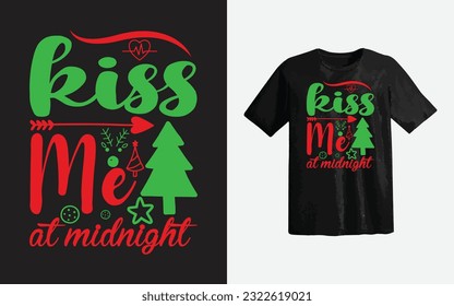 Midnight kiss t-shirt or Typography T-shirt Design