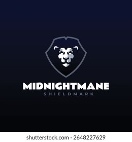 Design do logotipo Midnight Mane Shield