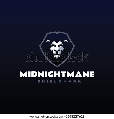 Midnight Mane Shield Logo Design