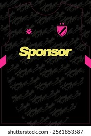 Midnight Pop Pattern Texture Football Jersey Sublimation Print