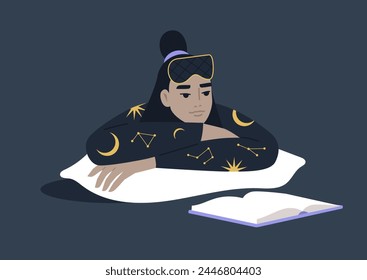 Midnight Reader, un momento acogedor en el dormitorio con un libro
