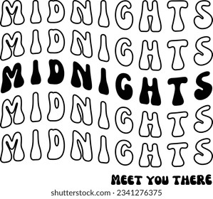 Midnights meet you there svg design, Midnights vector file svg