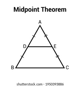 Midpoint Theorem Triangle Stock Vector (Royalty Free) 1950393886 ...