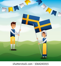 midsummer swedish celebration