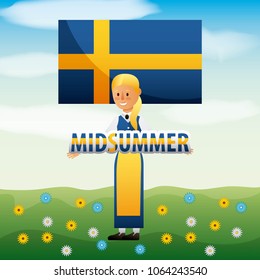 midsummer swedish celebration