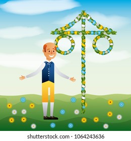 midsummer swedish celebration
