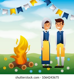 midsummer swedish celebration