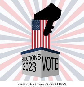 Midterm elections 2023 campaign poster