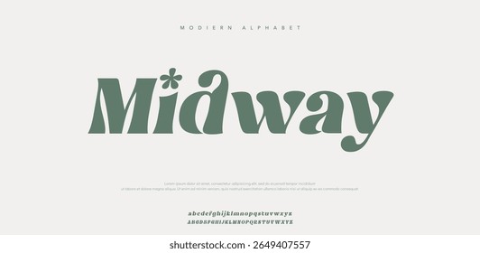 Fonte e número das letras do alfabeto intermediário. Tipografia Luxo clássico lettering serif fontes decorativo vintage conceito retro. ilustração vetorial	