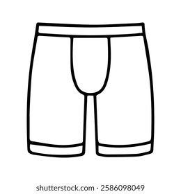 Midway Panties Icon. Men's Underwear Vector Illustration. underpants.