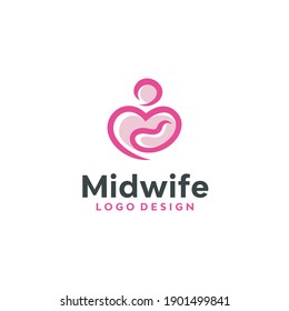 Midwife Association Logo Design Vector