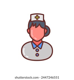 Midwife icon in vector. Logotype
