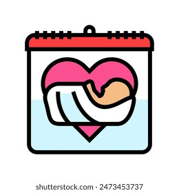 the midwife international day color icon vector. the midwife international day sign. isolated symbol illustration