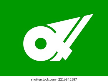 Mie flag, Japan prefecture. Vector illustration