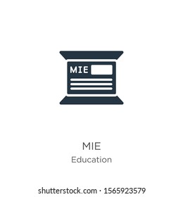 Mie icon vector. Trendy flat mie icon from education collection isolated on white background. Vector illustration can be used for web and mobile graphic design, logo, eps10