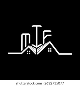 MIF Real State logo design, MIF simple and modern logo. MIF luxurious alphabet design  