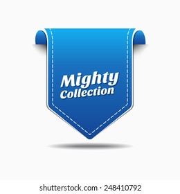 Mighty Collection Blue Vector Icon Design