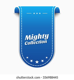 Mighty Collection Blue Vector Icon Design