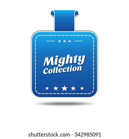 Mighty Collection Blue Vector Icon Design