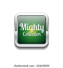 Mighty Collection Green Vector Icon Button