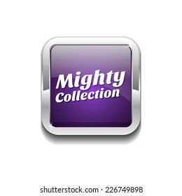 Mighty Collection Purple Vector Icon Button