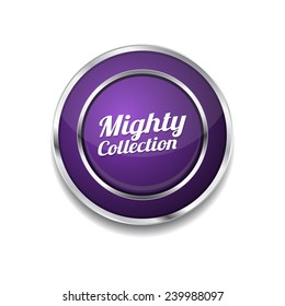 Mighty Collection Purple Vector Icon Button