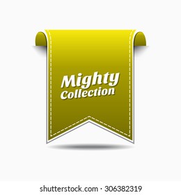 Mighty Collection Yellow Vector Icon Design