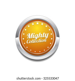 Mighty Collection Yellow Vector Icon Button