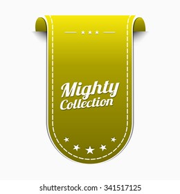 Mighty Collection Yellow Vector Icon Design