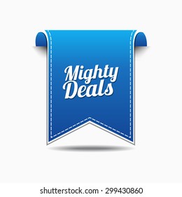 Mighty Deals Blue Vector Icon Design