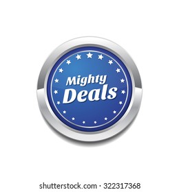 Mighty Deals Blue Vector Icon Button