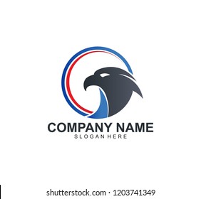 mighty eagle vector icon logo design inspiration that represents the freedom, strong, force, vision
