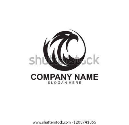 mighty eagle vector icon logo design inspiration that represents the freedom, strong, force, vision