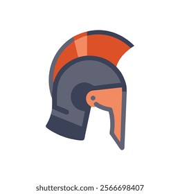 Mighty Gladiator Helmet Icon Design