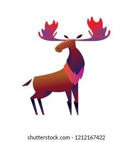 THE MIGHTY MOOSE COLORFUL CHARACTER DESIGN