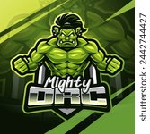 Mighty orc esport mascot logo design