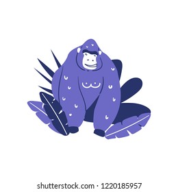 Mighty purple gorilla