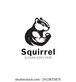 Mighty Squirrel Logo - Strength and Simplicity