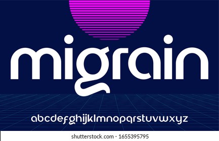 MIGRAIN TYPESET MODERN DISPLAY FONT VECTOR