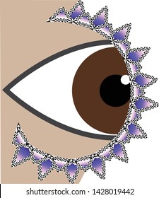 Migraine Aura Showing Eye With Vision Loss