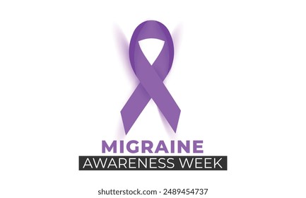 Migraine Awareness Week. background, banner, card, poster, template. Vector illustration.