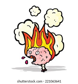 migraine brain cartoon