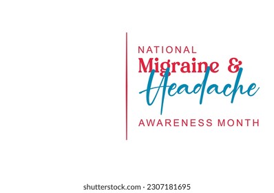 migraine and headache awareness month, Holiday concept, background template